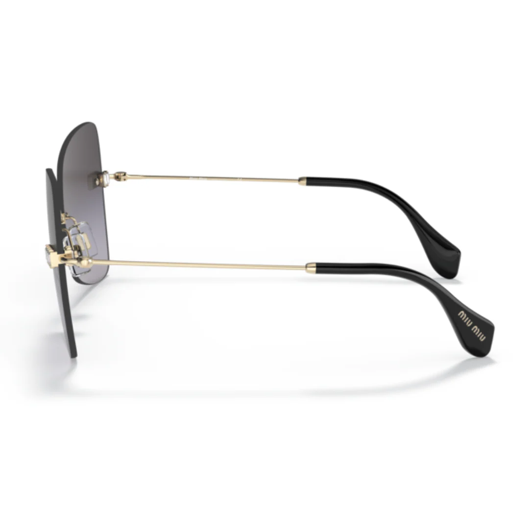 MIU MIU WOMENS SUNGLASSES GOLD/BLACK/CRYSTAL 0MU 50WS - Image 2