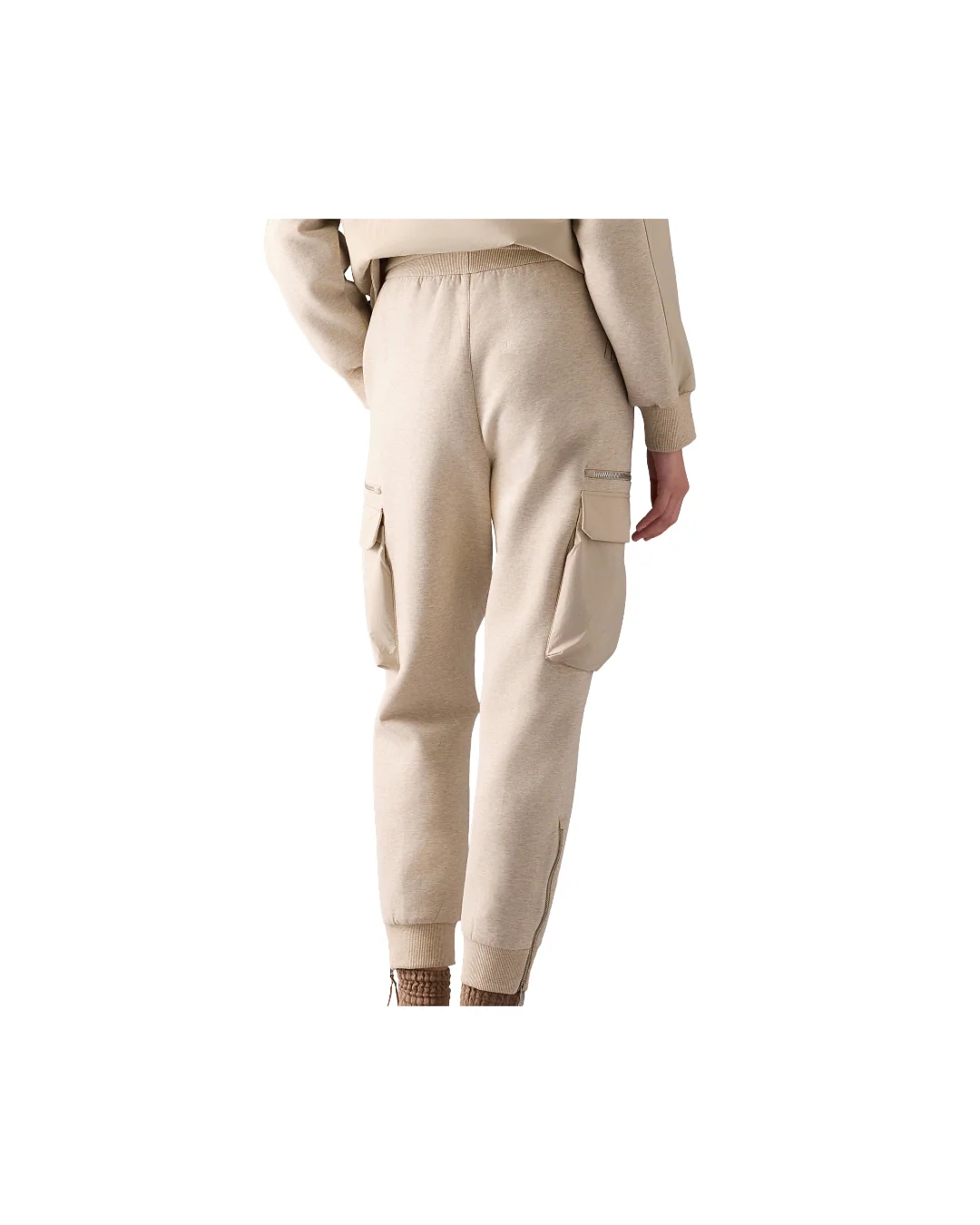 MIXED MEDIA NEOPRENE JOGGERS - Image 2