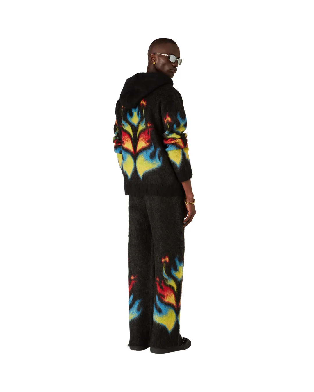 MOHAIR FLAME LAUREL ZIP HOODIE - Image 3