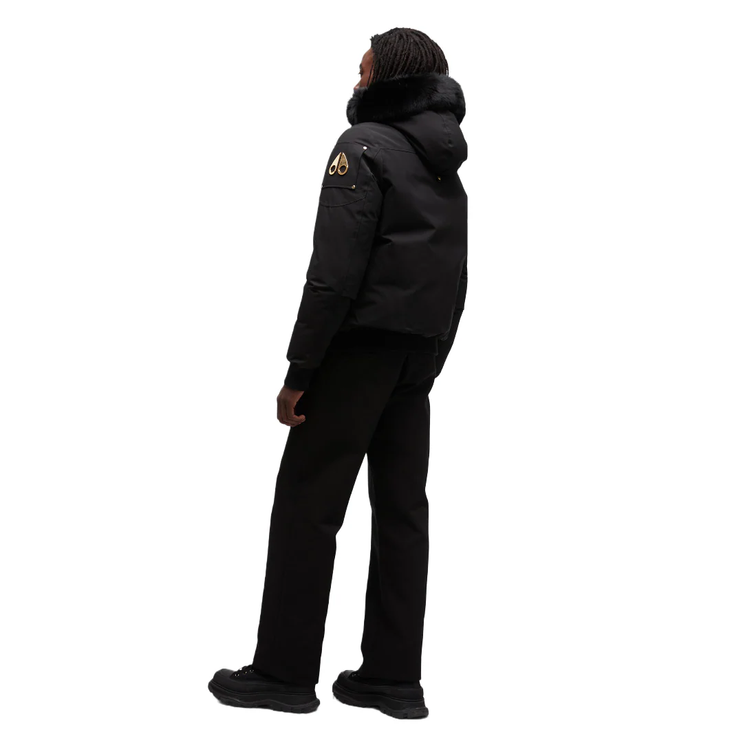 MOOSE KNUCKLES GOLD BALLISTIC BOMBER FUR BLACK/BLACK - Image 2