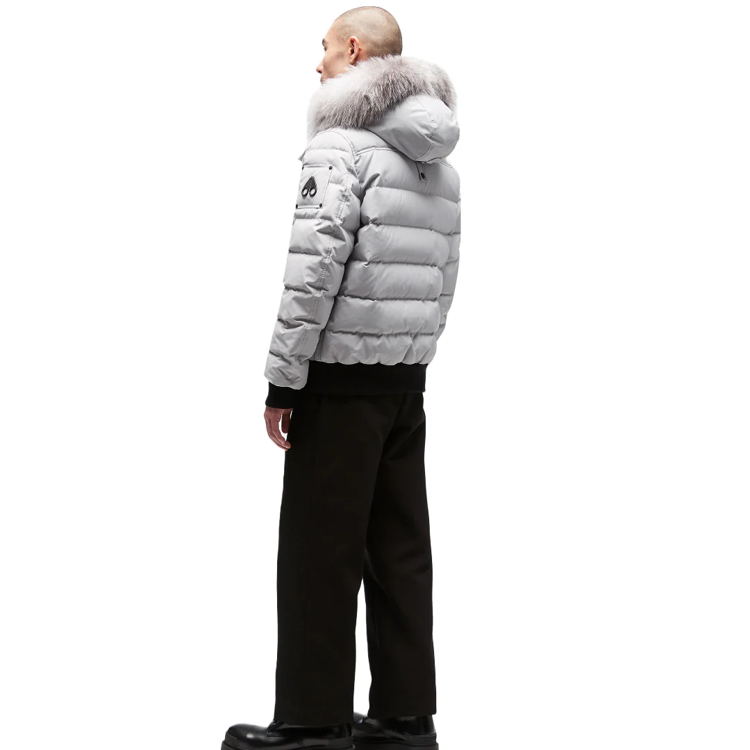 MOOSE KNUCKLES ONYX SCOTCHTOWN BOMBER GRAY/BIRCH - Image 2