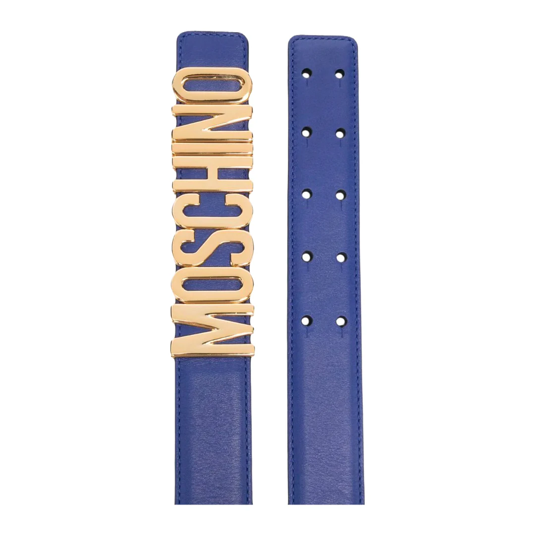 MOSCHINO LOGO PLAQUE BUCKLE FASTENING BELT - Image 2