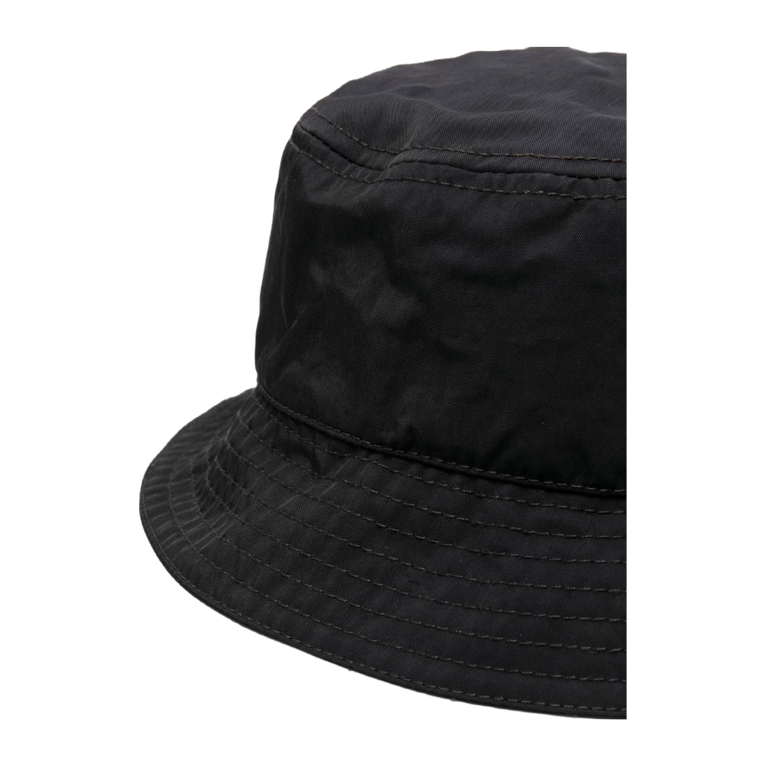 MOSCHINO LOGO PRINT BUCKET HAT BLAK - Image 2