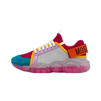 MOSCHINO LOGO TAPE TEDDY SHOES MULTICOLOURED - Image 2