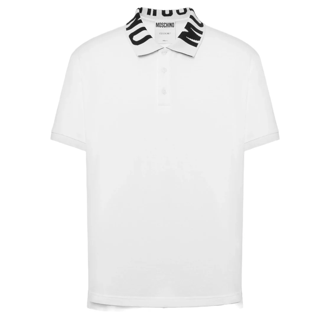 MOSCHINO PIQUE POLO SHIRT WITH LOGO - Image 2