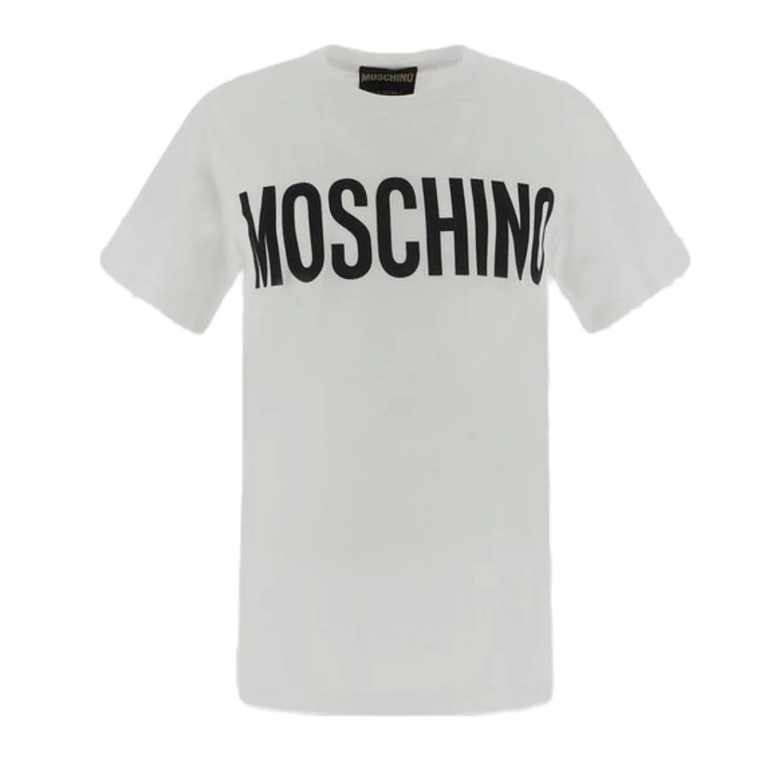 MOSCHINO STRETCH JERSEY T-SHIRT WITH LOGO - Image 2