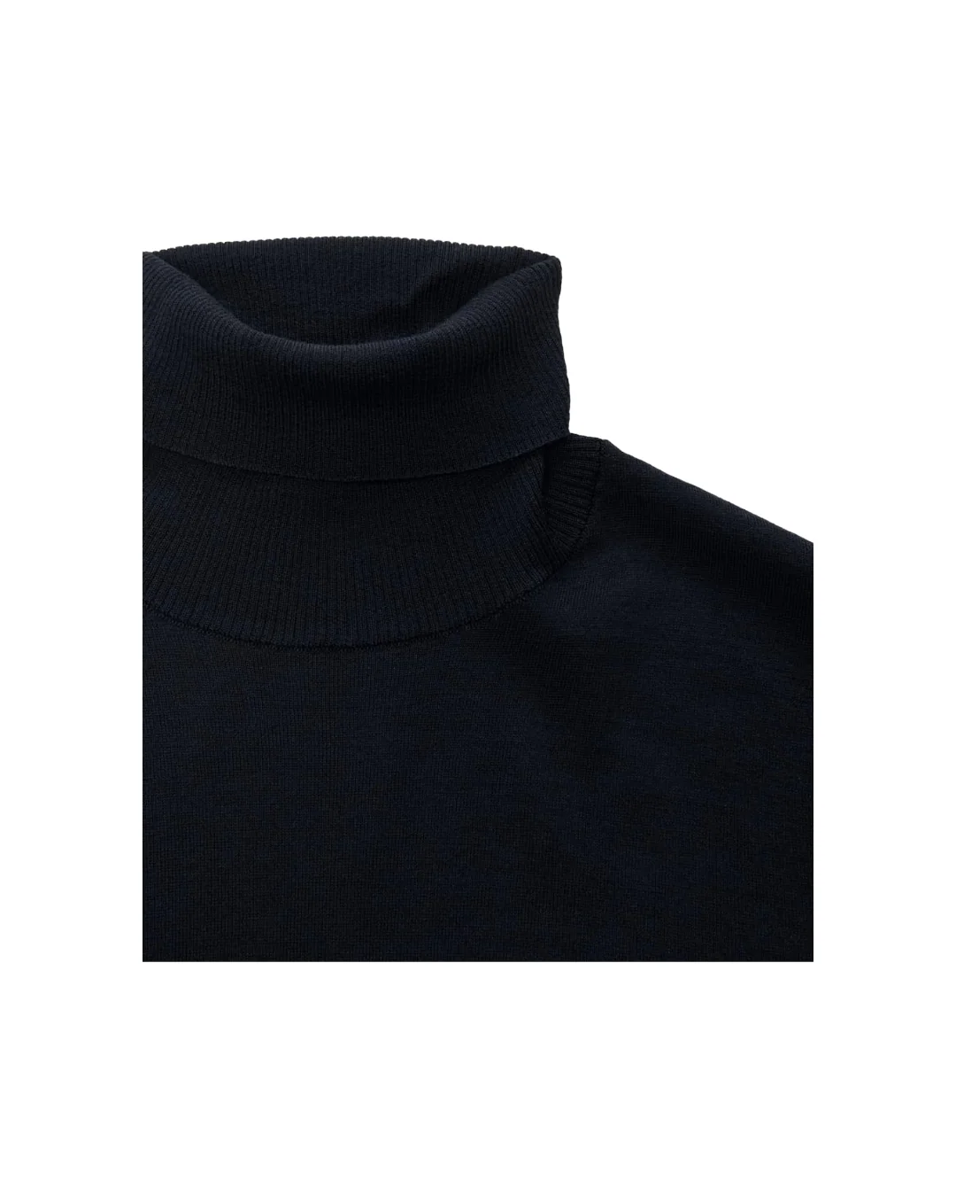NAVY GHOST WOOL TURTLENECK - Image 2