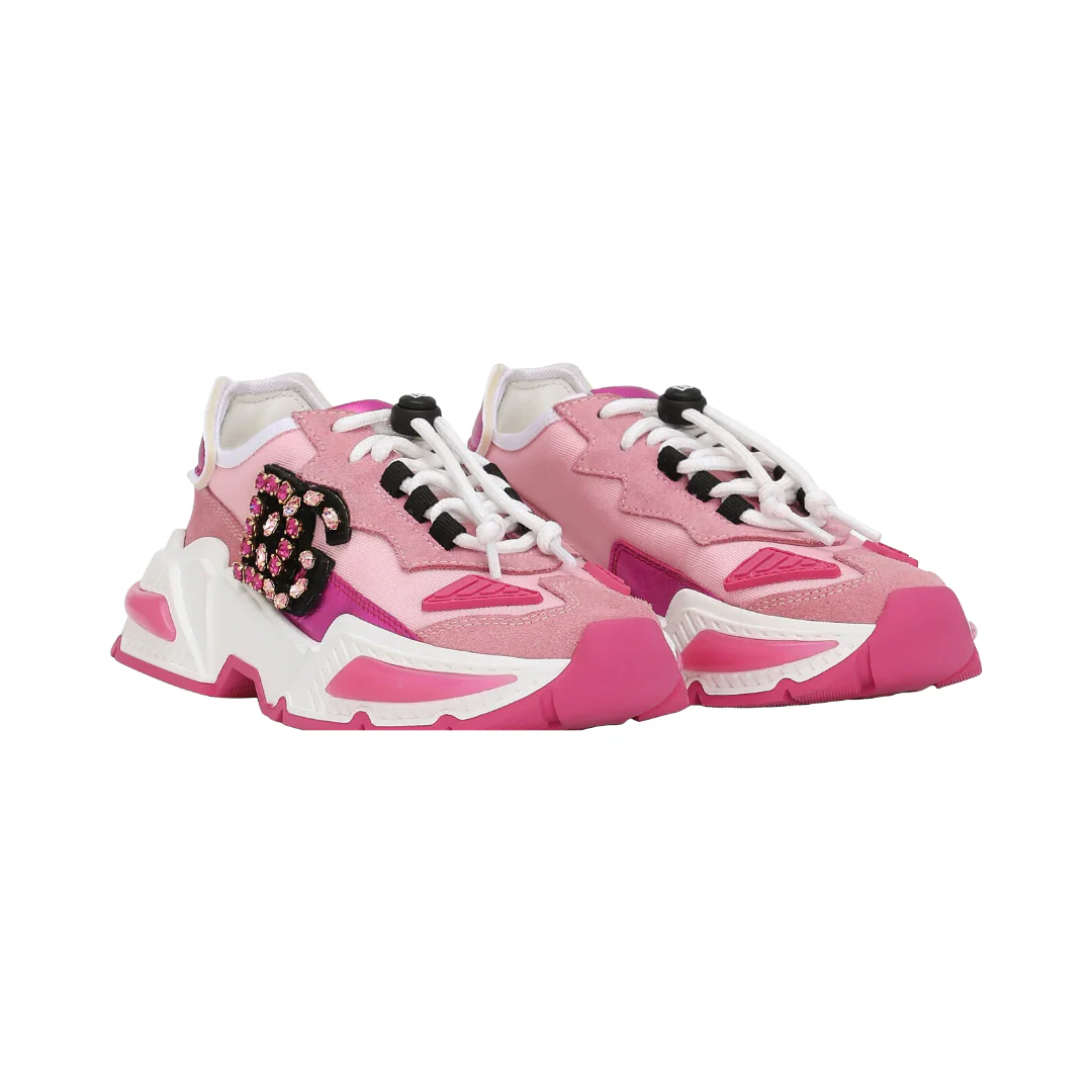 KIDS NYLON AIRMASTER SNEAKERS WITH DG LOGO ROSA/FUXIA - Image 2