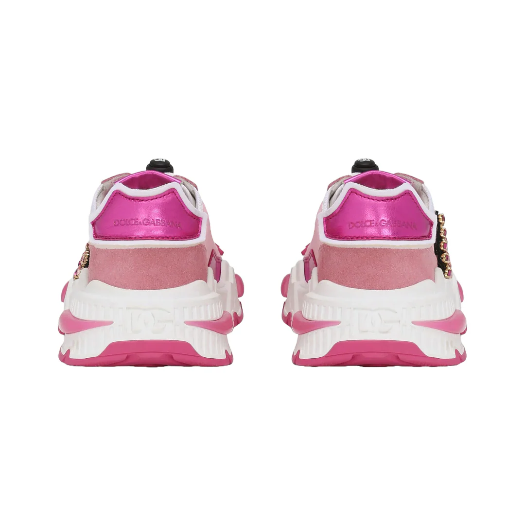 KIDS NYLON AIRMASTER SNEAKERS WITH DG LOGO ROSA/FUXIA - Image 3
