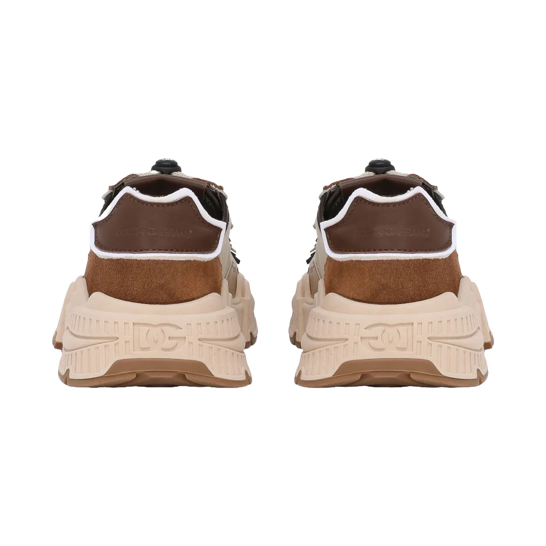 KIDS NYLON DAYMASTER SNEAKERS WITH DG LOGO BEIGE - Image 3