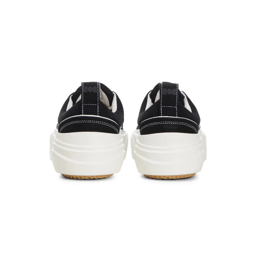 OLLIE CANVAS SNEAKERS IN BLACK - Image 3
