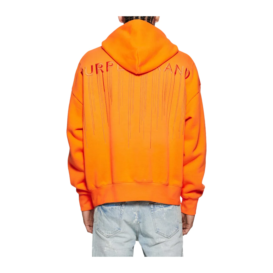 ORANGE TRADEMARK DRIP HOODIE - Image 2