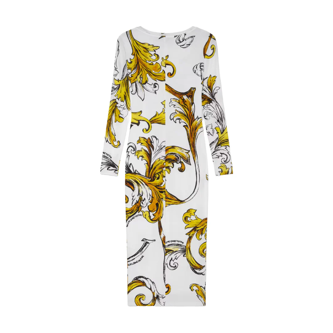 OUTLINE BAROCCO MIDI DRESS WHITE - Image 2