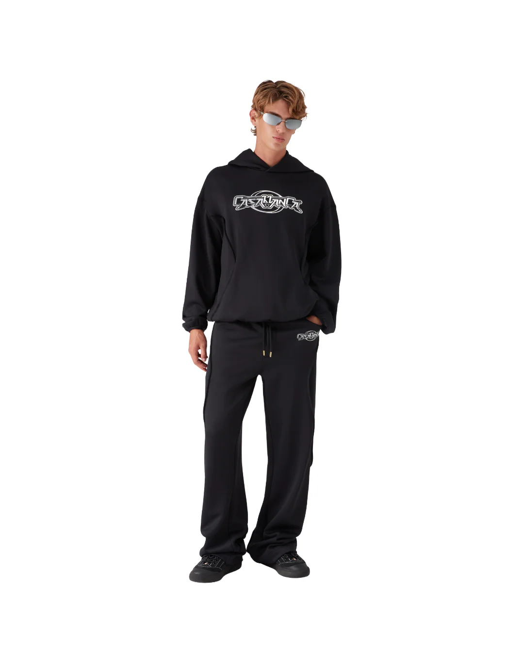 OVERSIZED PANELLED HOODIE SWEATSHIRT - Image 3