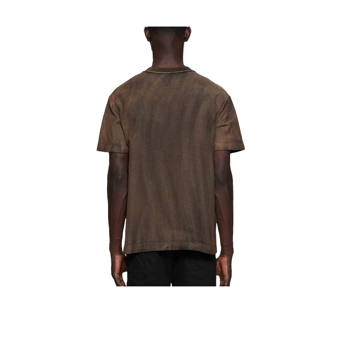 P104 TEXTURED JERSEY TEE ORANGE OVERDYE - Image 3