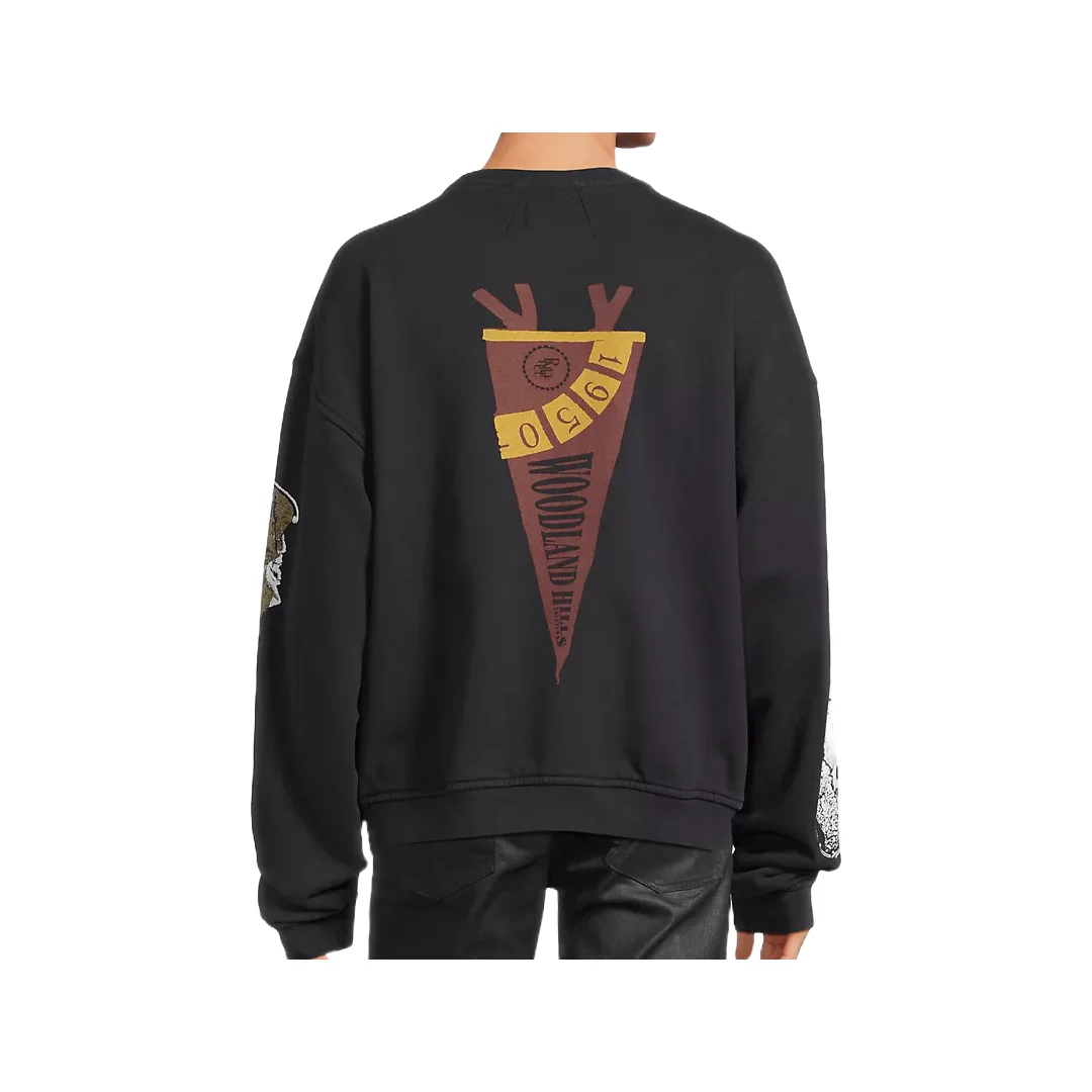 PENNANT FLAG CREWNECK VTG BLACK - Image 2
