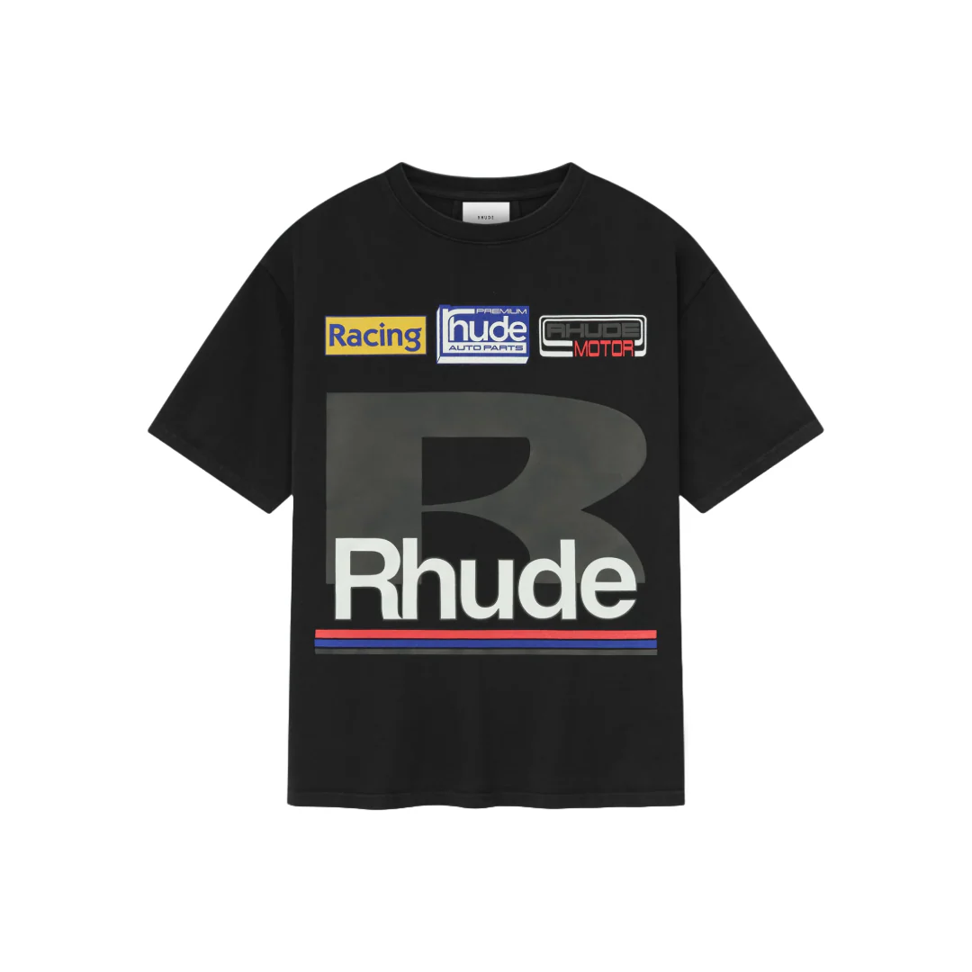 PETROL PATCH TEE BLACK