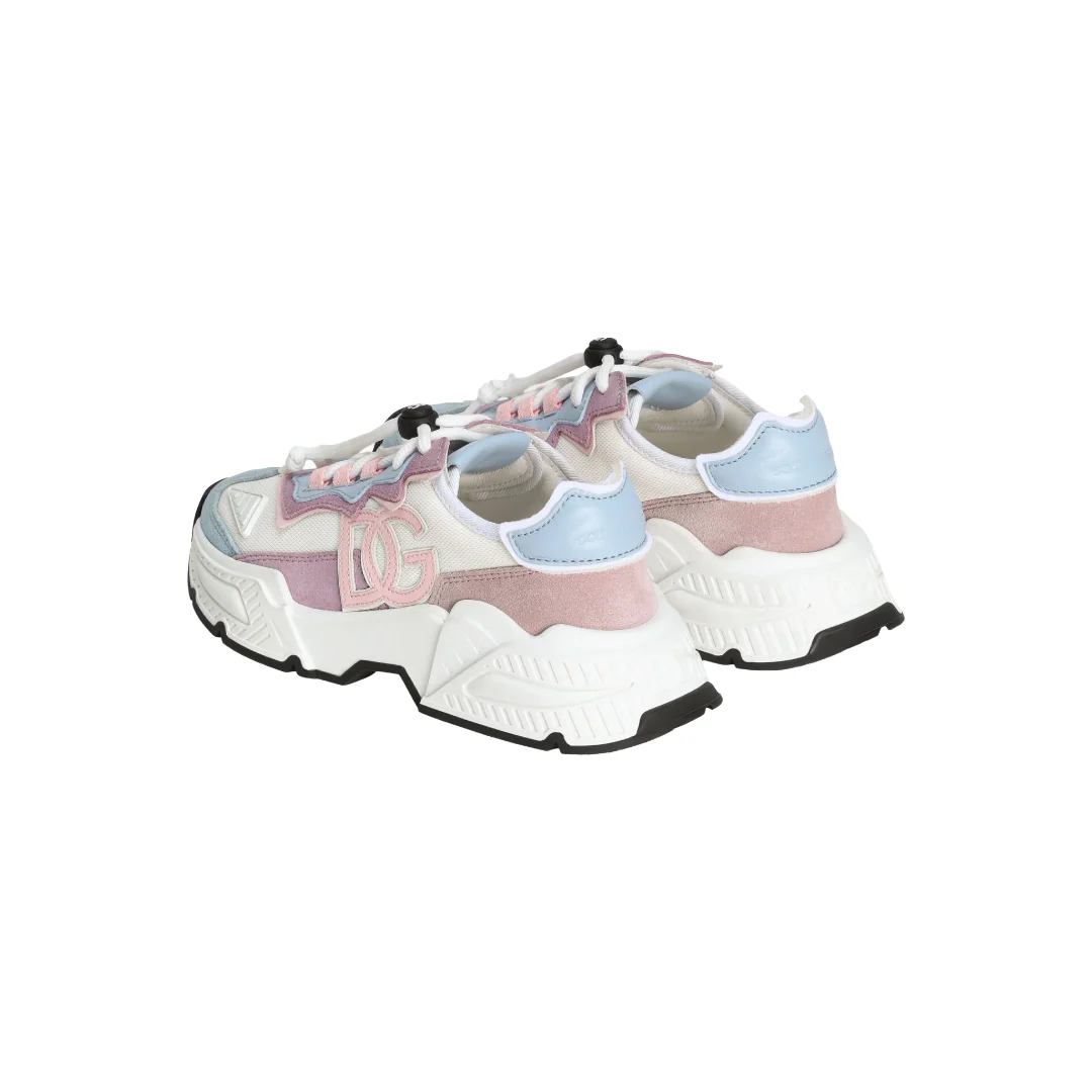 PINK/BLUE NYLON MESH DAYMASTER SNEAKERS WITH DG LOGO - Image 2