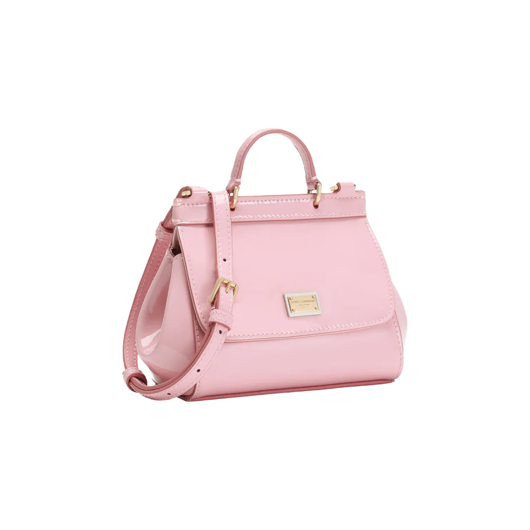PINK PATENT LEATHER MINI SICILY BAG - Image 2