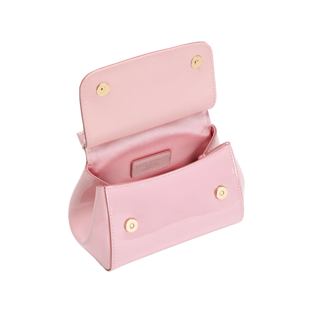 PINK PATENT LEATHER MINI SICILY BAG - Image 3