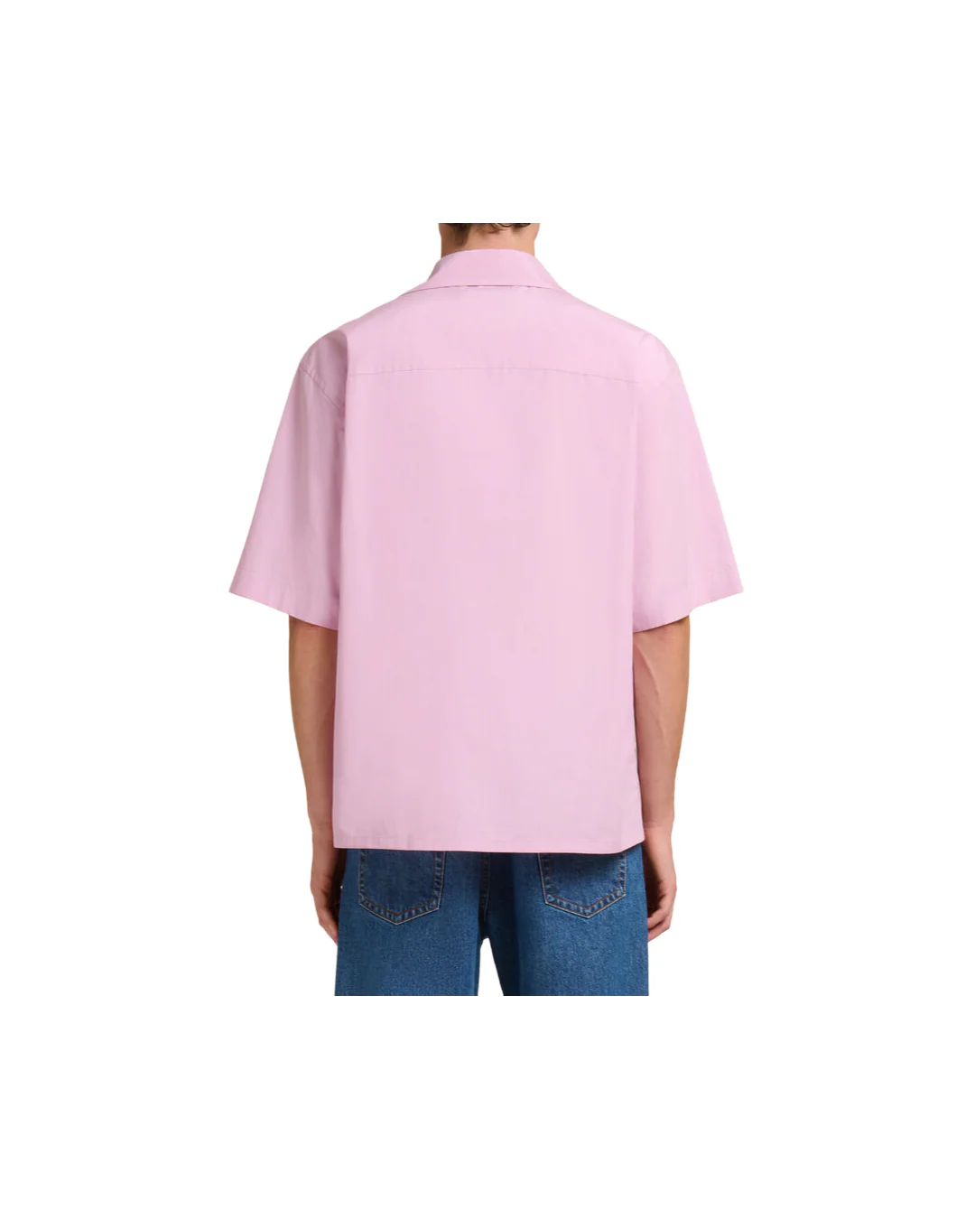 PINK POPLIN BOWLING SHIRT WITH PEEPING MARNI LOGO - Image 2