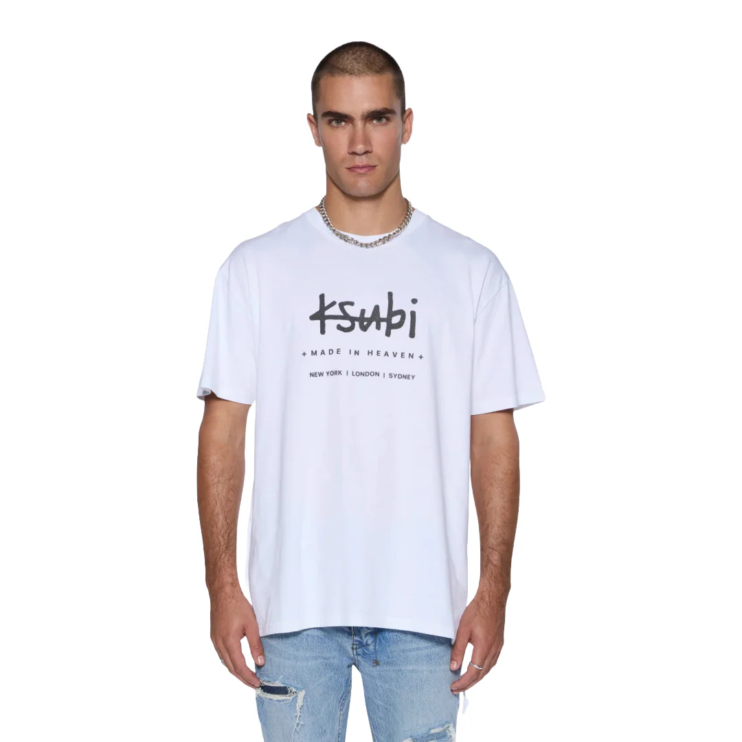PLATED BIGGIE SS TEE TRU WHITE