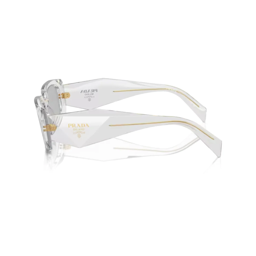 PRADA 12R30B SUNGLASSES TRANSPARENT GREY - Image 2