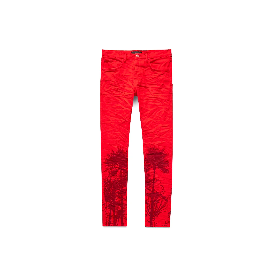 PURPLE BRAND P001 RED MOLTEN LAVA PALMS PRINT