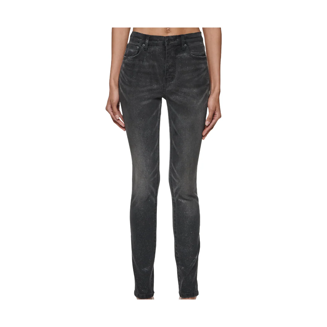 PURPLE BRAND SKINNY GLITTER BLACK - Image 2