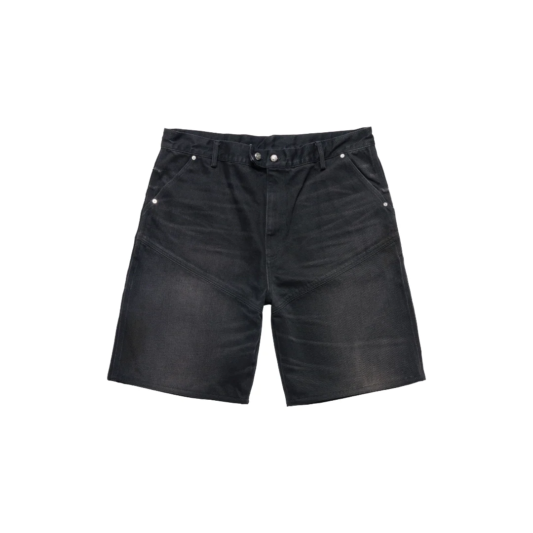REAPER BAGGY MOTO DENIM SHORT -FAADED BLACK - Image 2