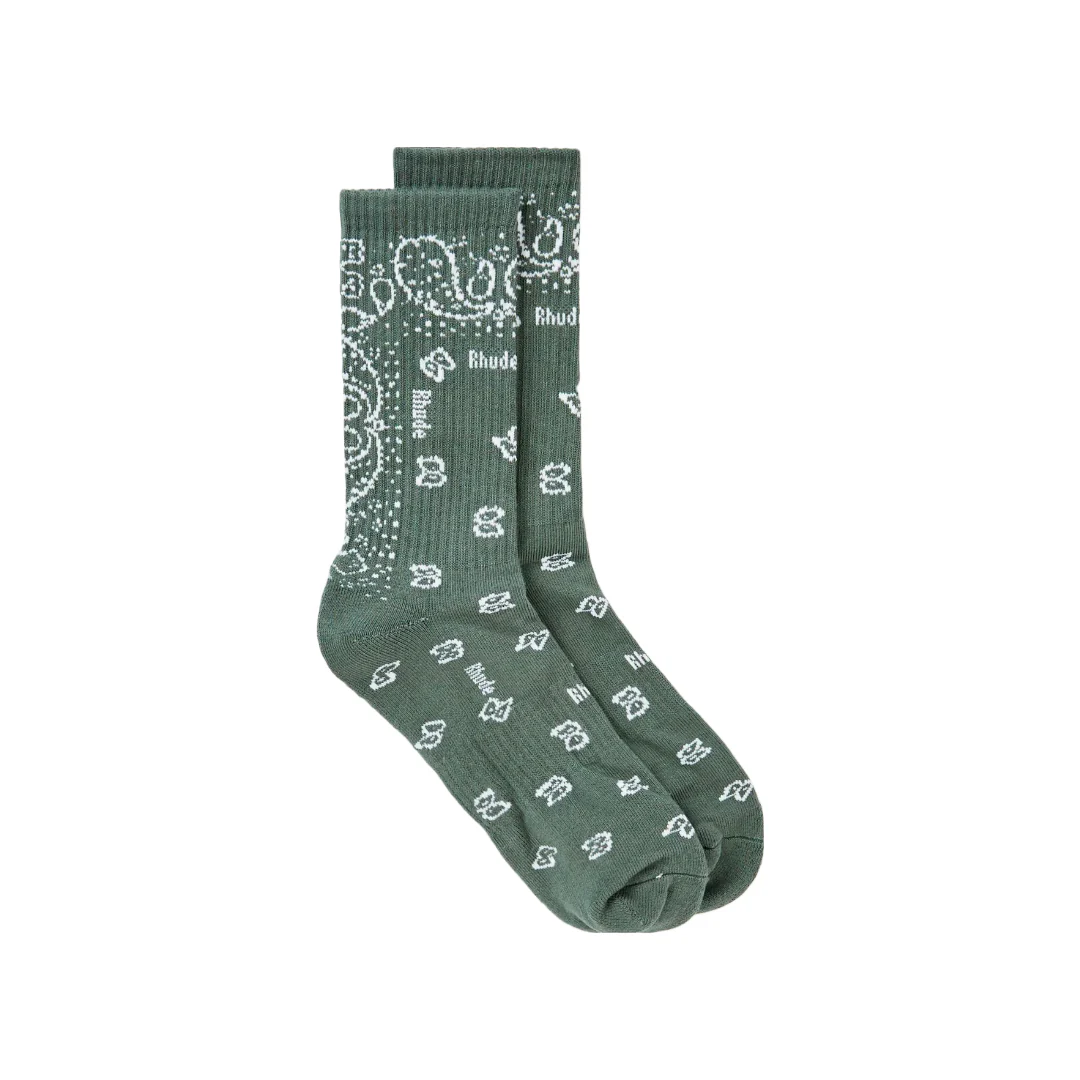 RHUDE BANDANA JAQUARD SOCKS - Image 2