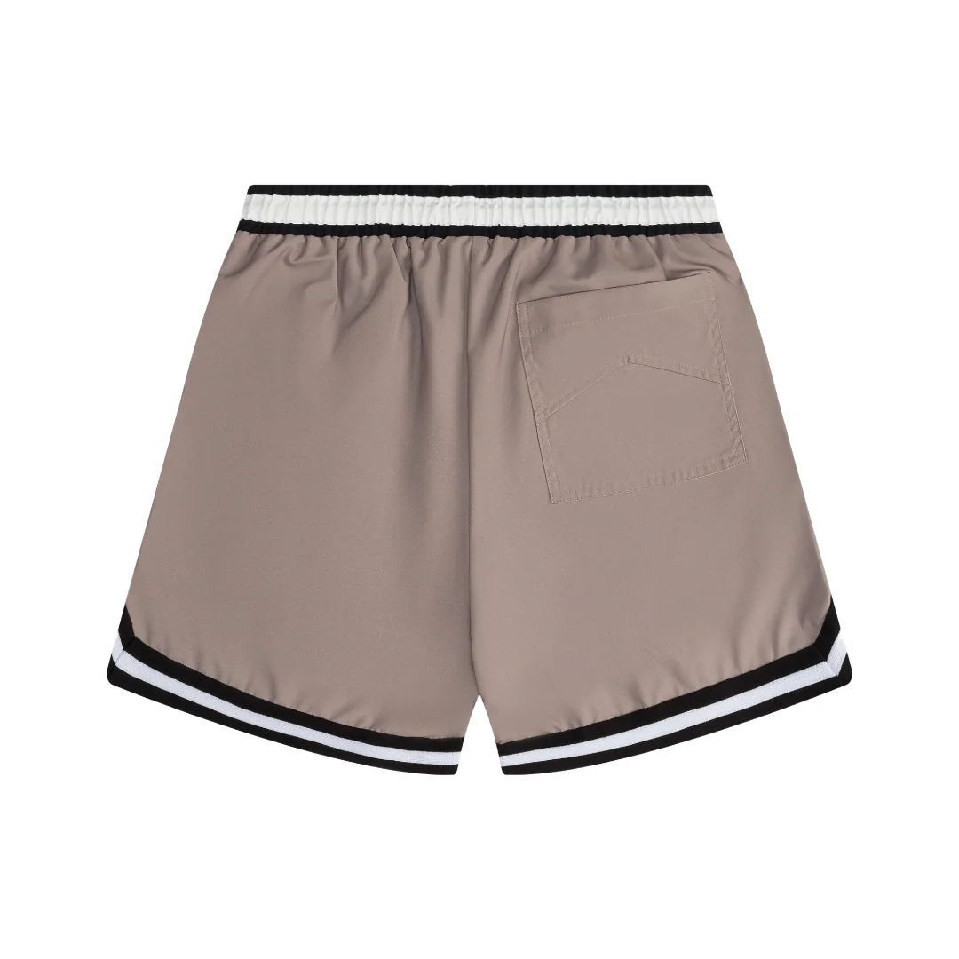 RHUDE BASKETBALL SWIM TRUNKS KHAKI - Image 2