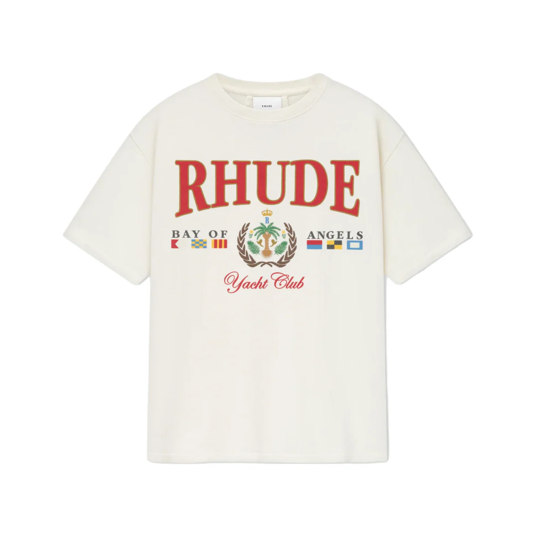 RHUDE BAY OF ANGELS YACHT TEE WHITE