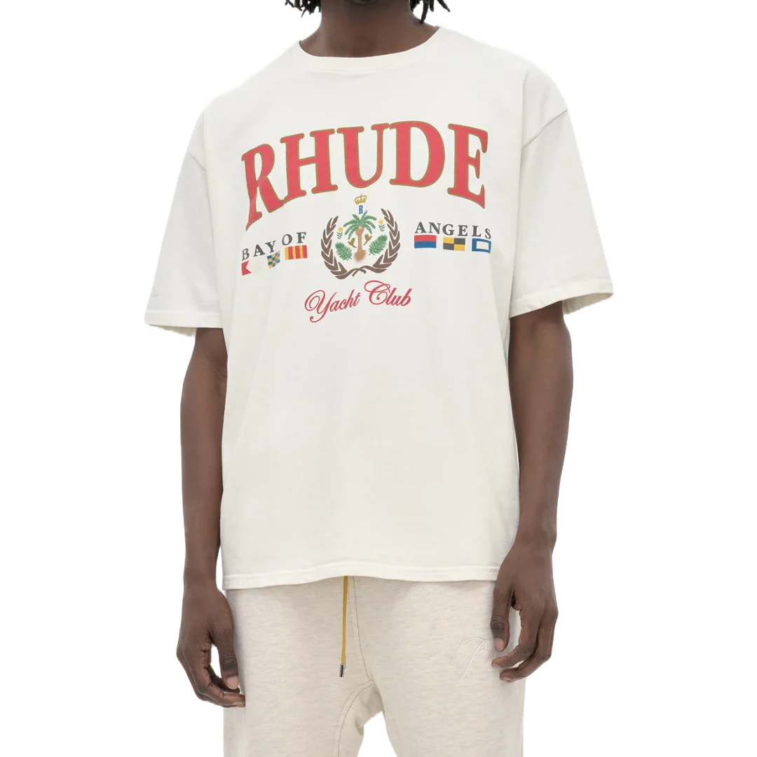 RHUDE BAY OF ANGELS YACHT TEE WHITE - Image 2