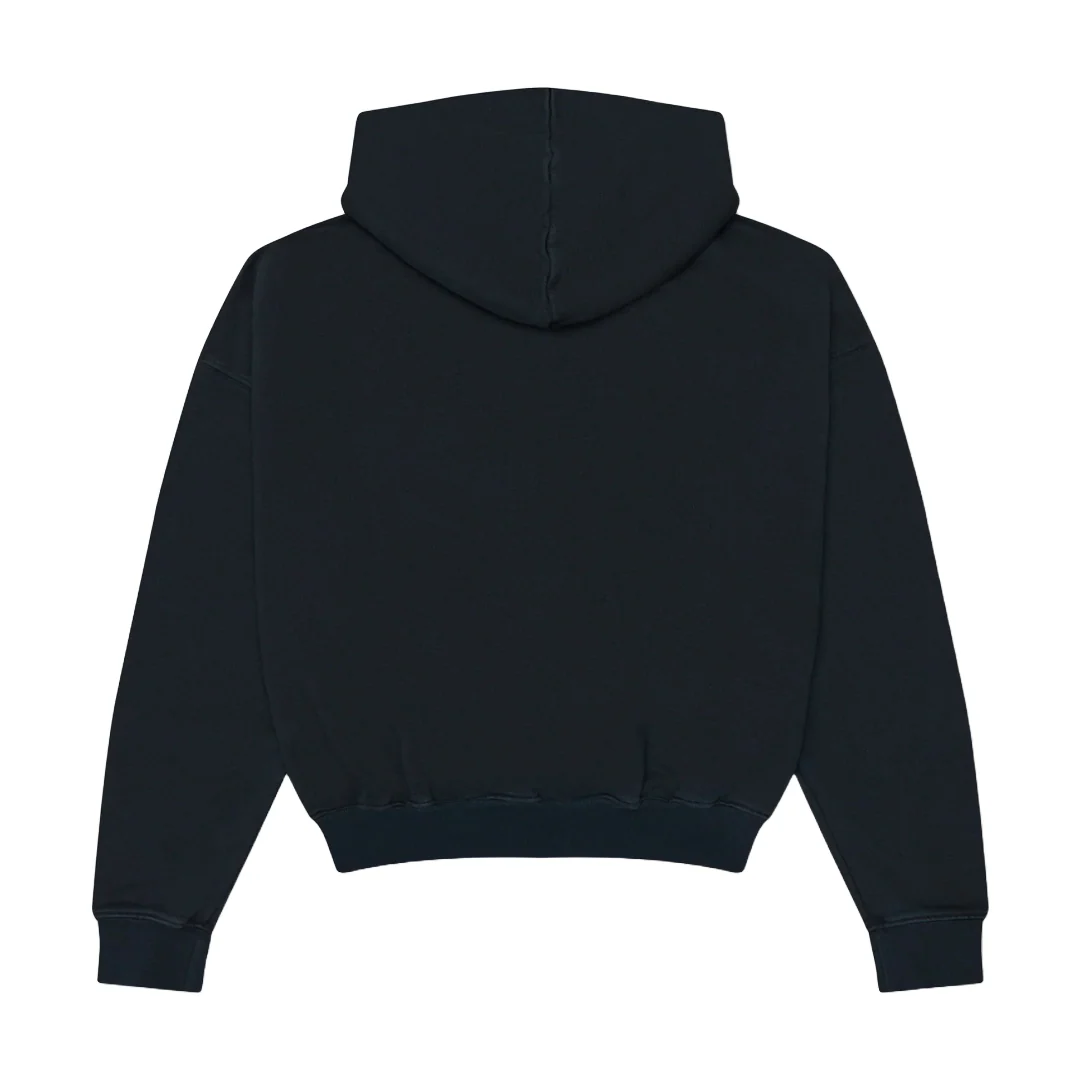RHUDE HOPE RANCH TERRY HOODIE VTG BLACK/BLUE - Image 2