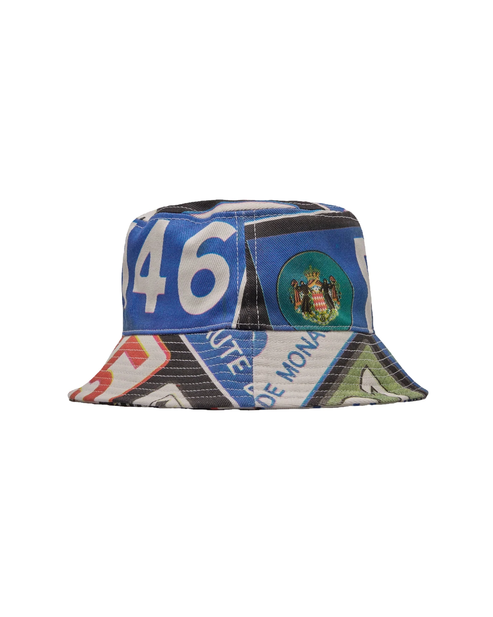 RHUDE LICENSE PLATE BUCKET HAT MAROON - Image 2