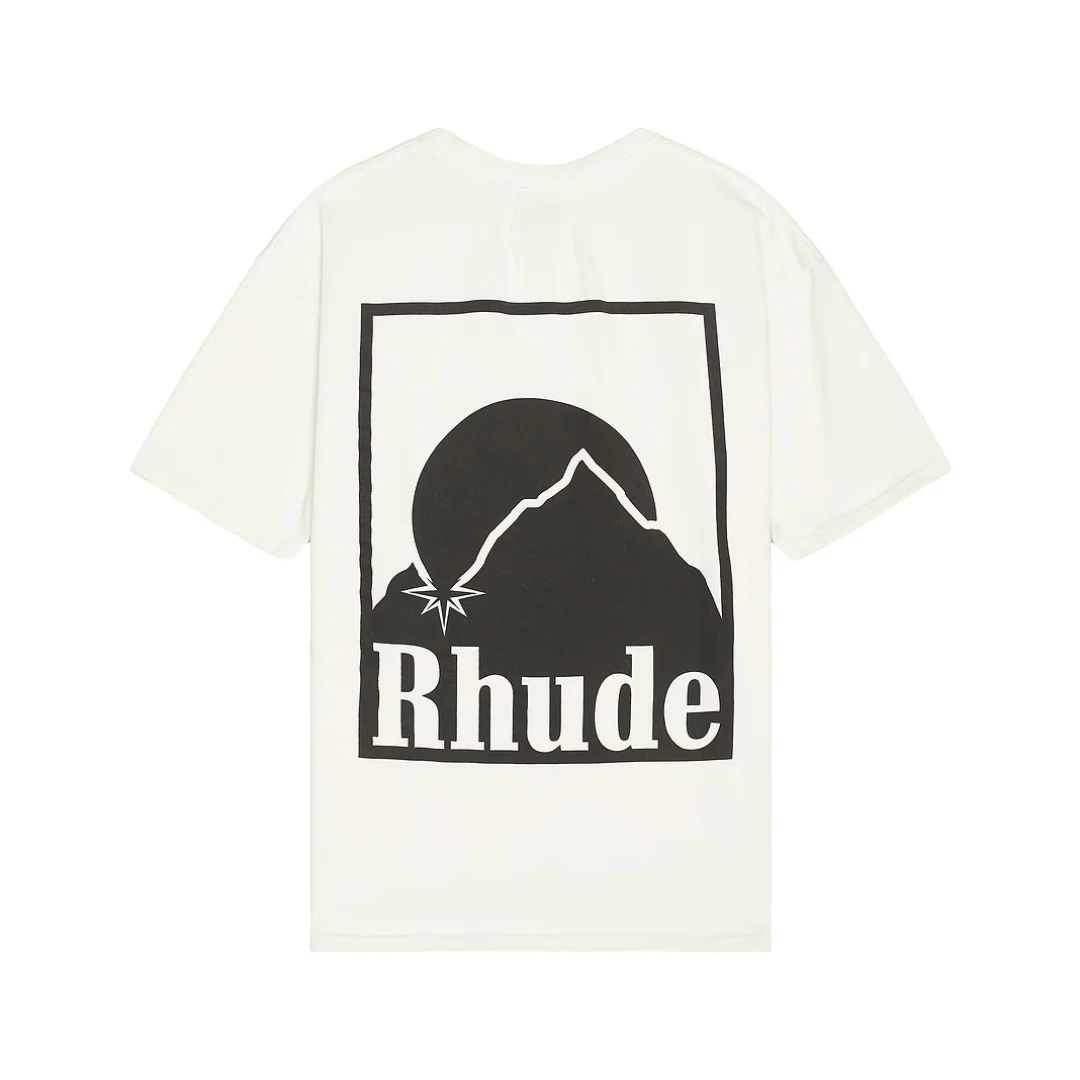 RHUDE MOONLIGHT BADGE TEE OFFWHITE - Image 2