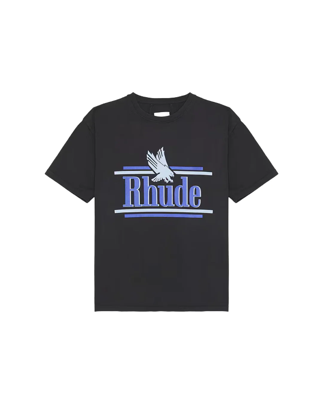 RHUDE ROSSA TEE BLACK/BLUE