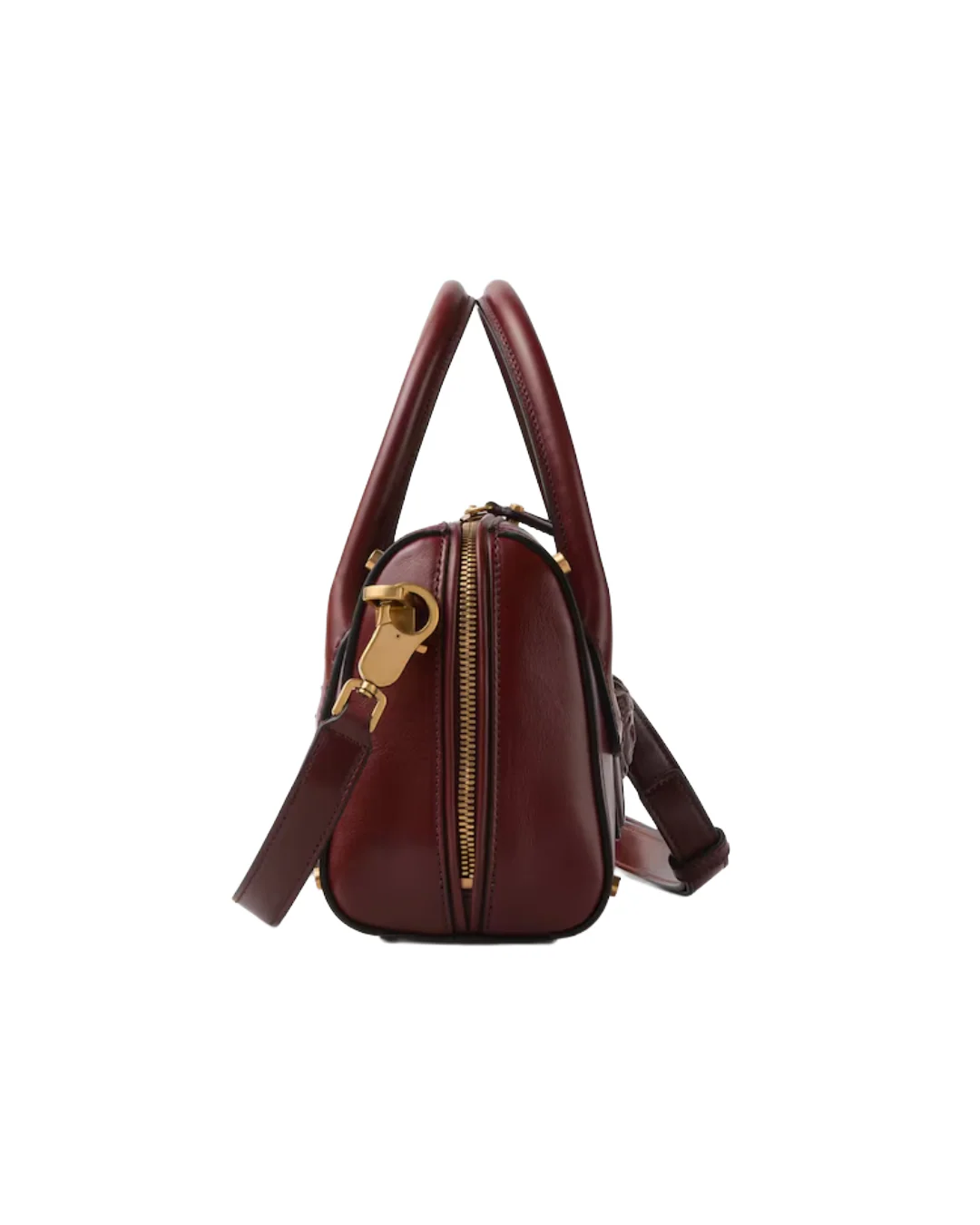 ROOMY SMALL LEATHER BOSTON BAG - Image 3