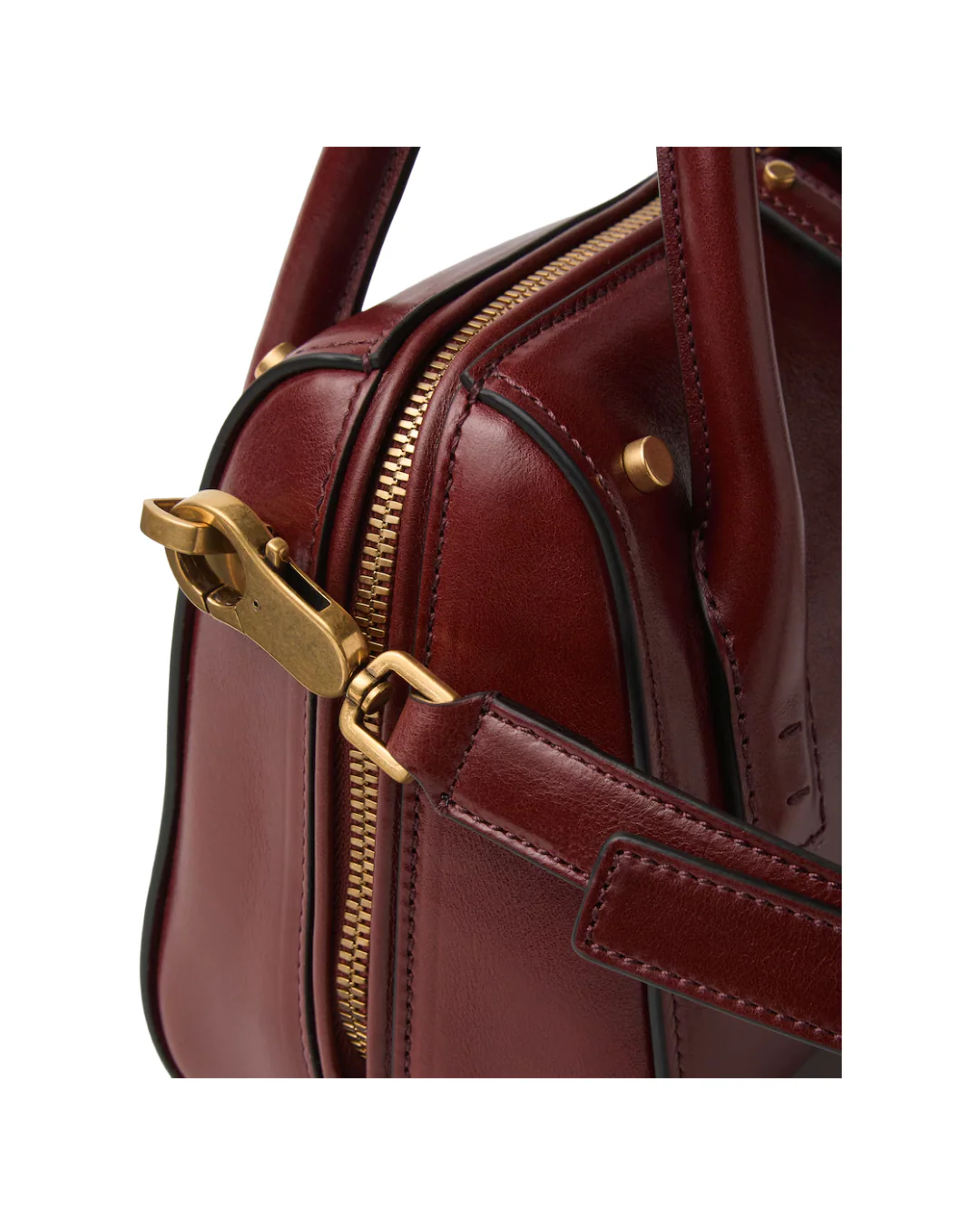 ROOMY SMALL LEATHER BOSTON BAG - Image 5