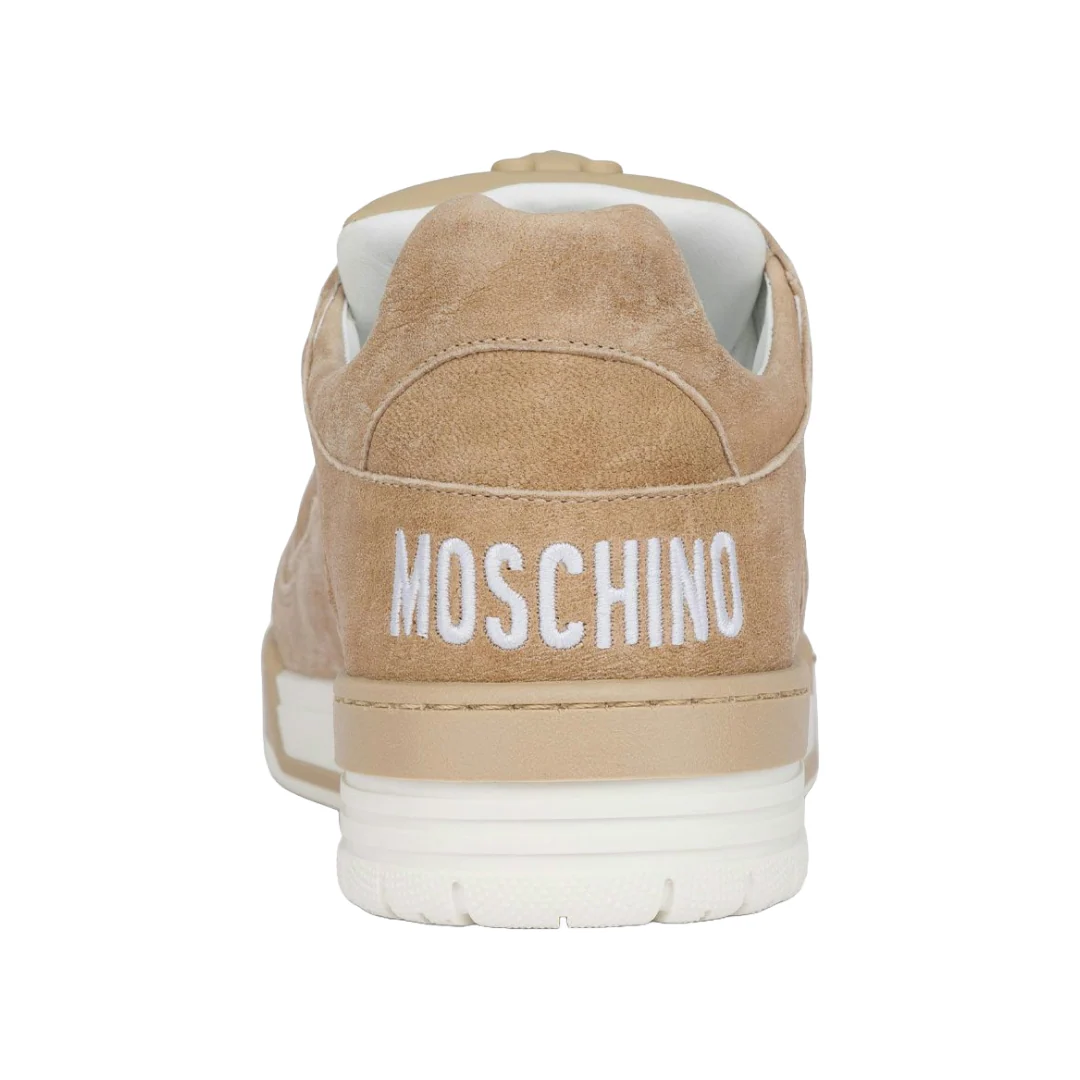 RUBBER TEDDY BEAR NAPPA LEATHER STREETBALL SNEAKERS BEIGE - Image 3