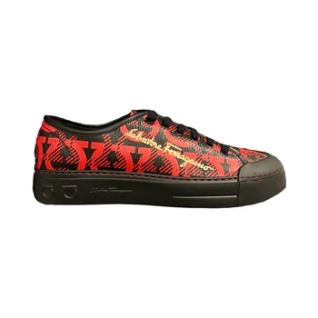 SALVATORE FERRAGAMO GANCINI MONOGRAM REBEL 6 SNEAKER