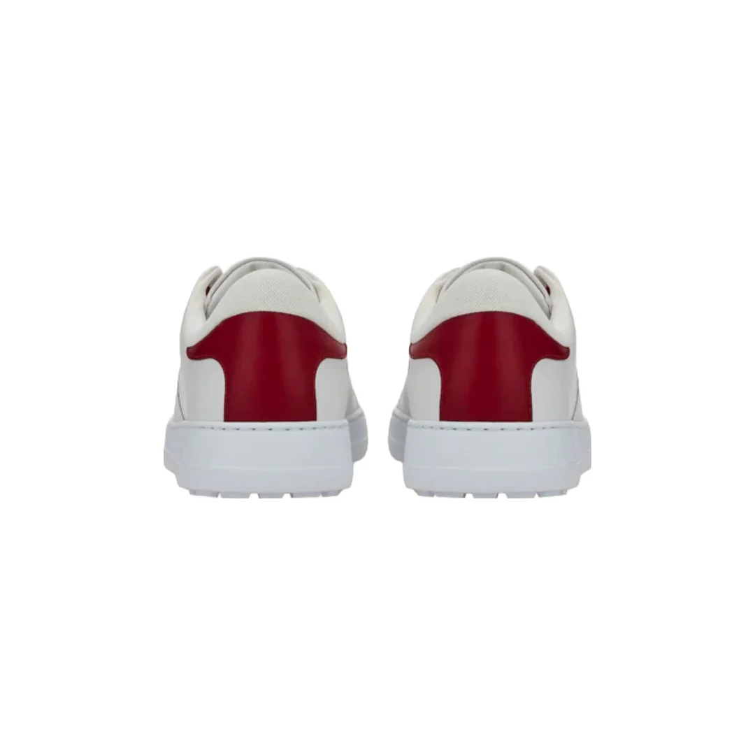SALVATORE FERRAGAMO GANCINI SNEAKER WHITE/ROUGE - Image 3