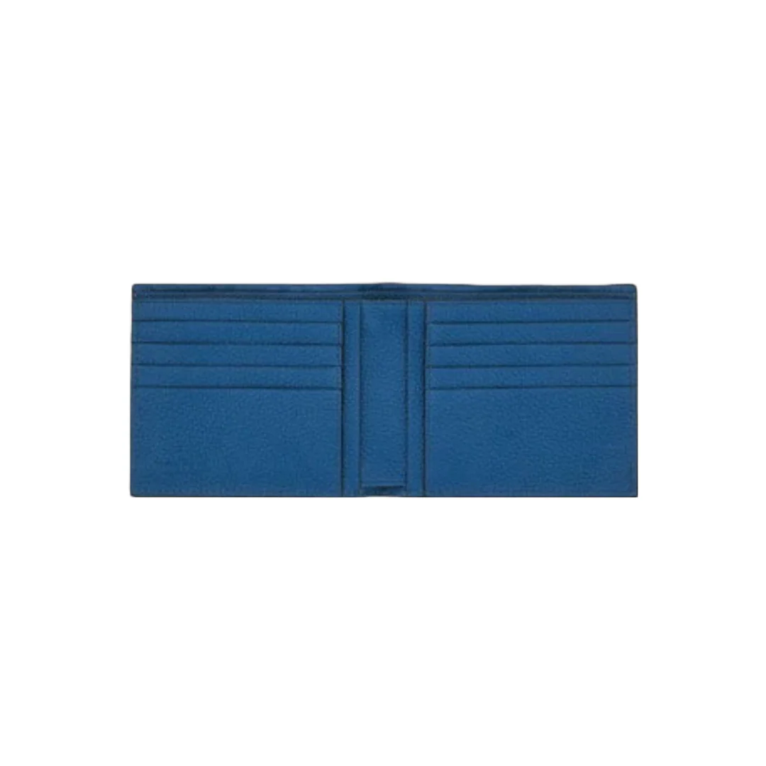 SALVATORE FERRAGAMO MENS GANCINI LOGO ALL OVER BLUE WALLET - Image 2
