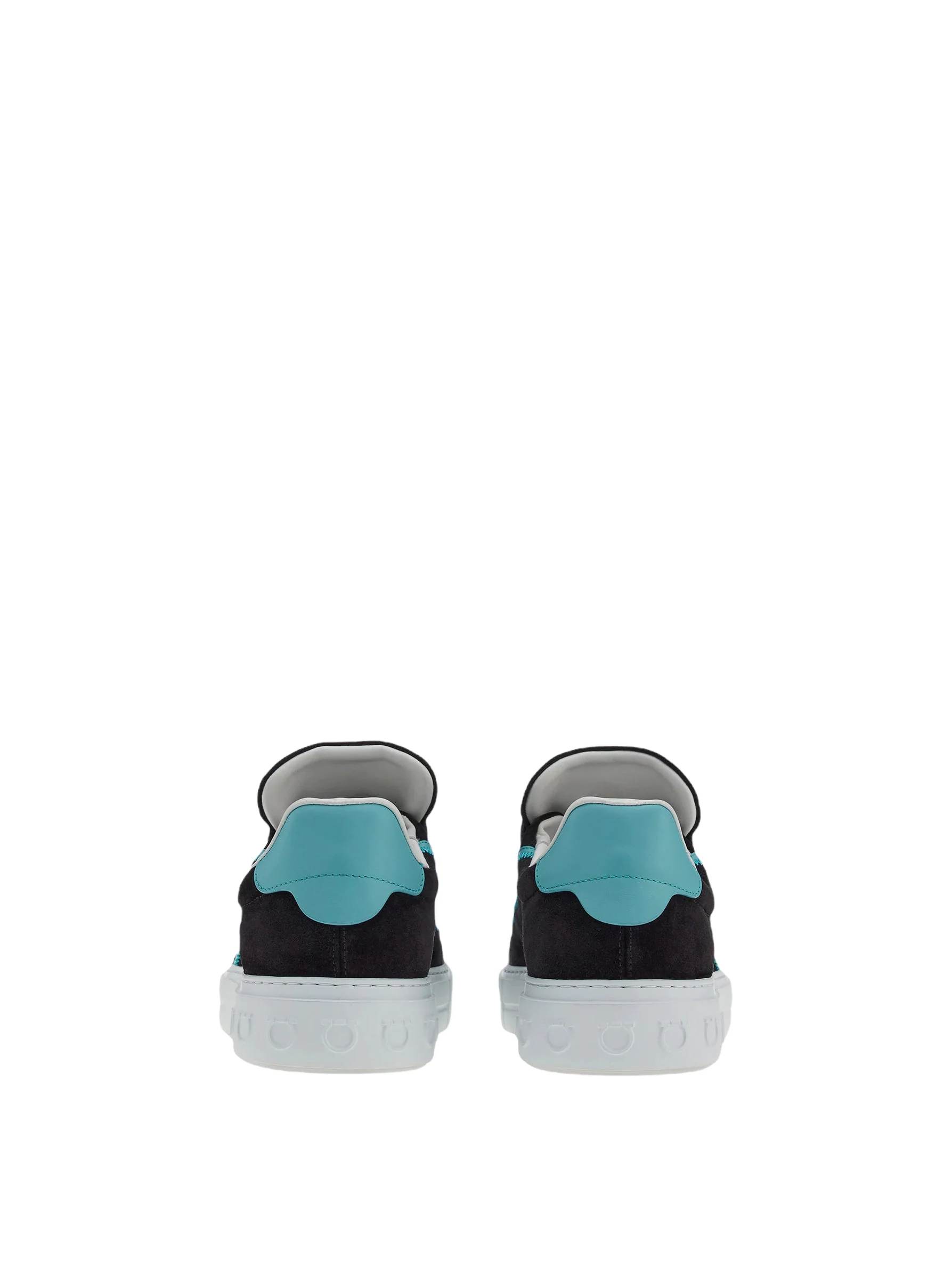 SALVATORE FERRGAMO GANCINI SNEAKER Black/Turquoise - Image 3