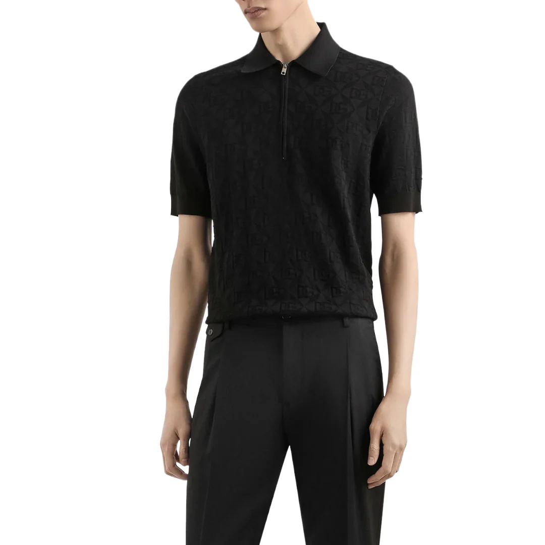 SILK POLO SHIRT WITH LOGO - Image 2