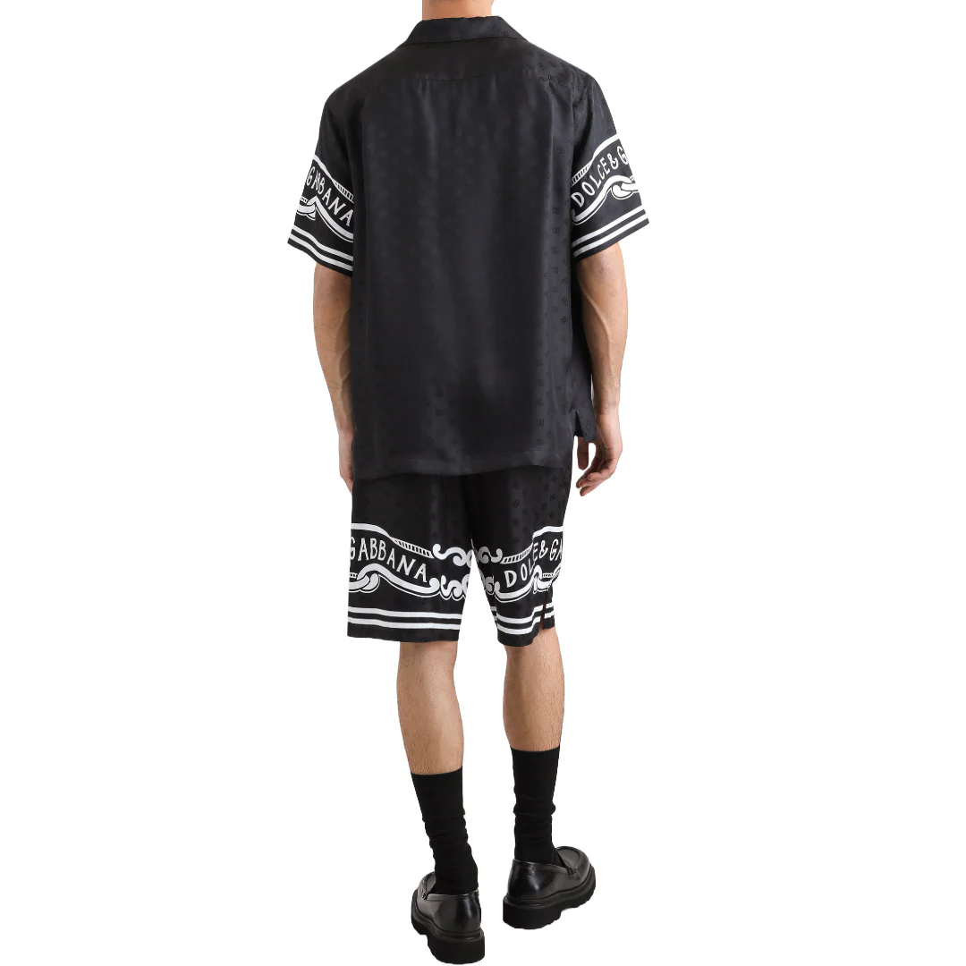 SILK SHORTS WITH BANDANNA-PRINT DETAILS - Image 3