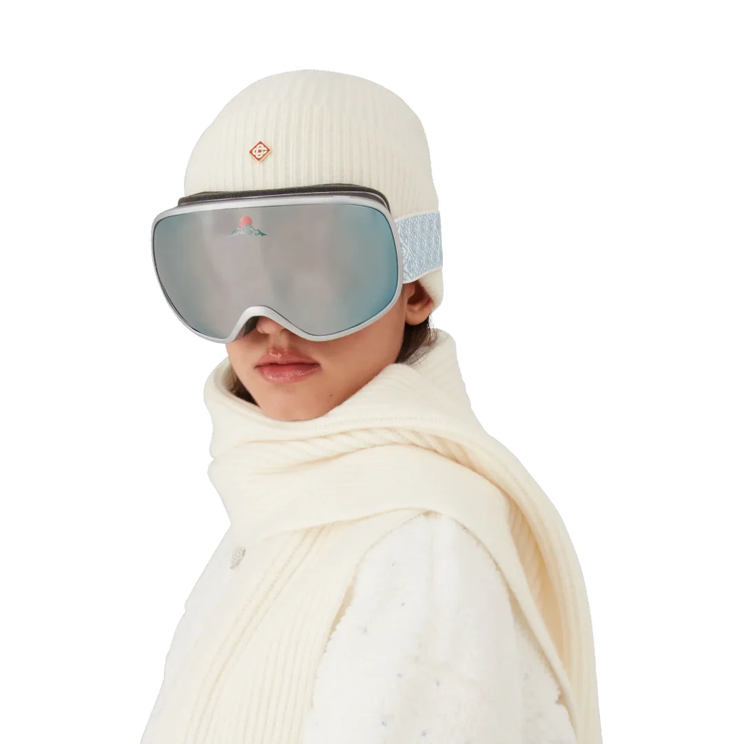 SILVER AND WHITE GRADIENT SKI GOGGLES - Image 3