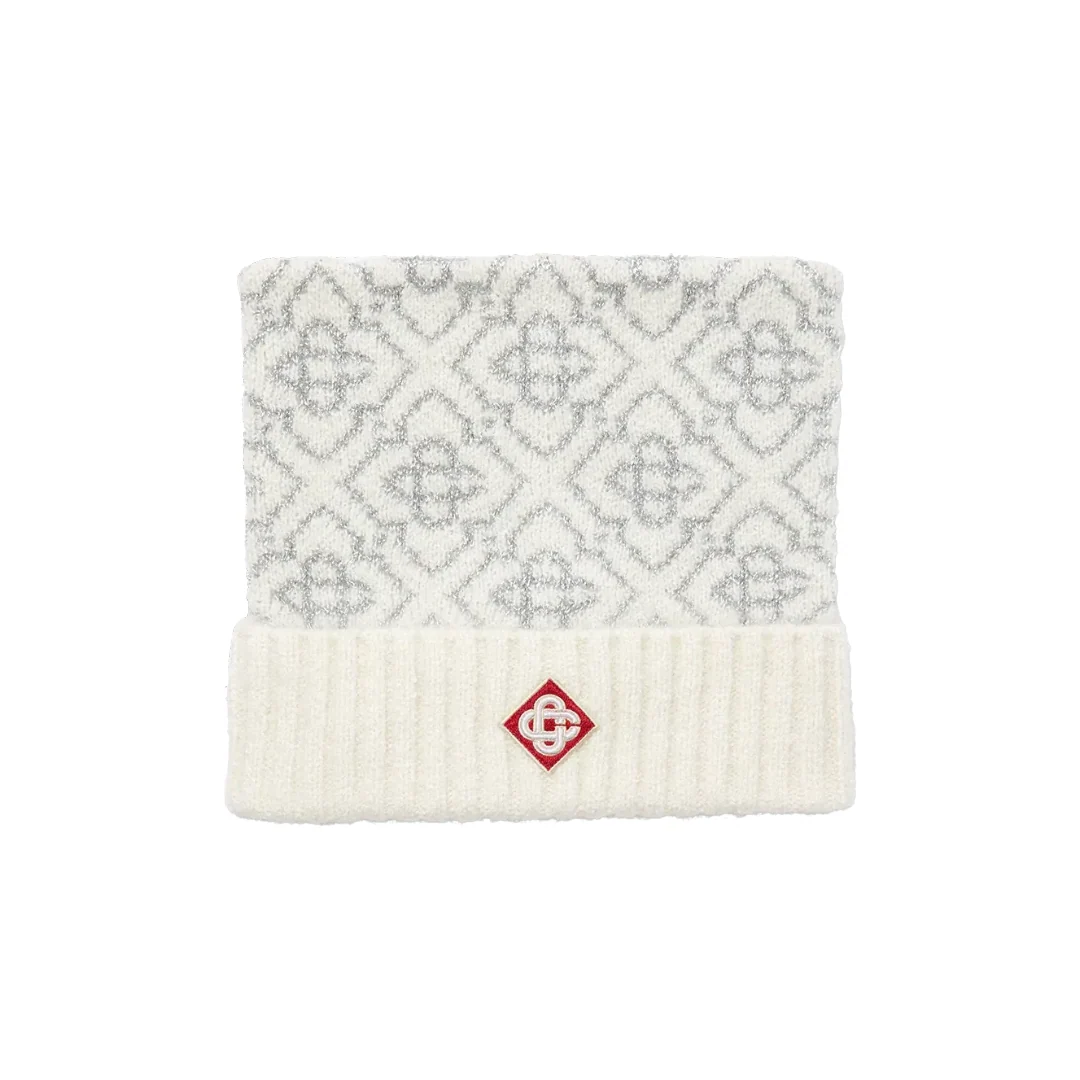 SKI MONOGRAM MOHAIR BEANIE