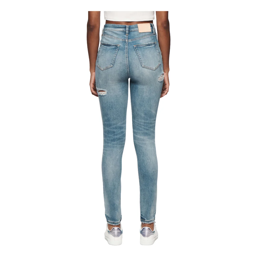 SKINNY HIGH RISE MID INDIGO - Image 3